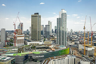 Skyline of Frankfurt with the Grand Tower.