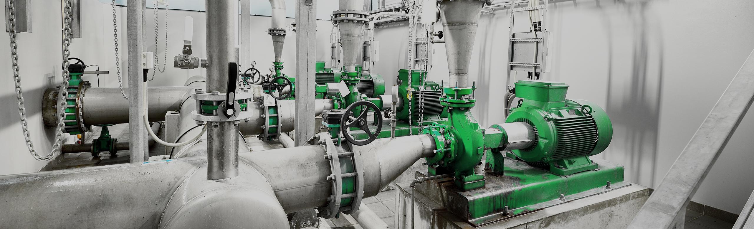 Systemy usług budowlanych w centrum technicznym.