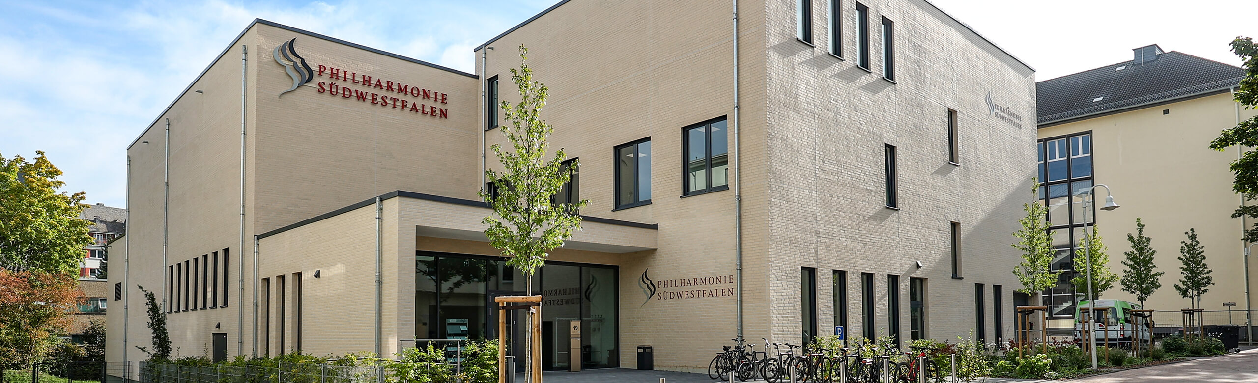 Exterior view of the House of Music in Siegen.